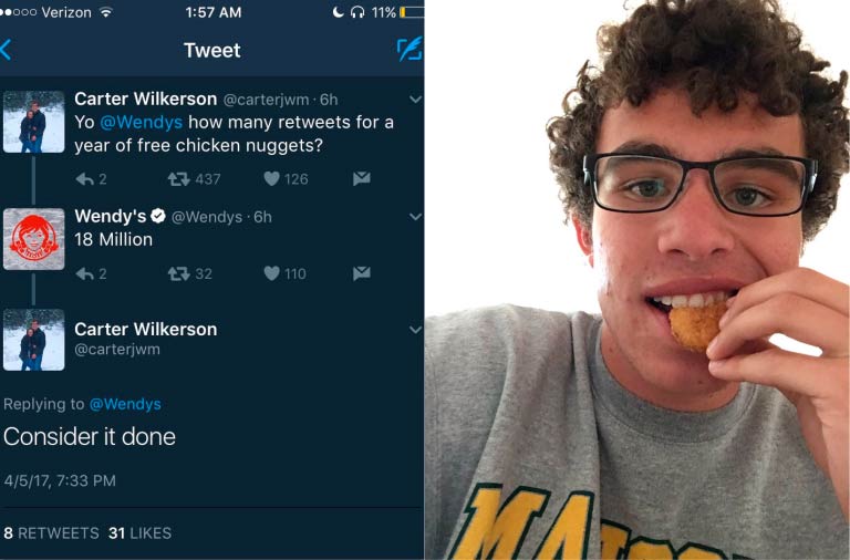 Un chico pidiendo nuggets se convierte en uno de los Tweets más populares de la historia